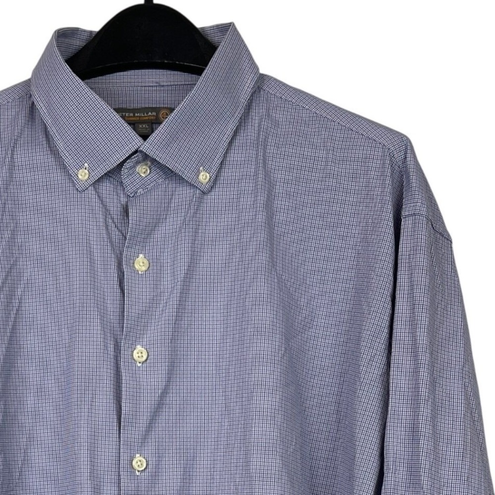 Peter Millar SAGE VALLEY Summer Comfort Mens XXL Performance Shirt Pink Blue